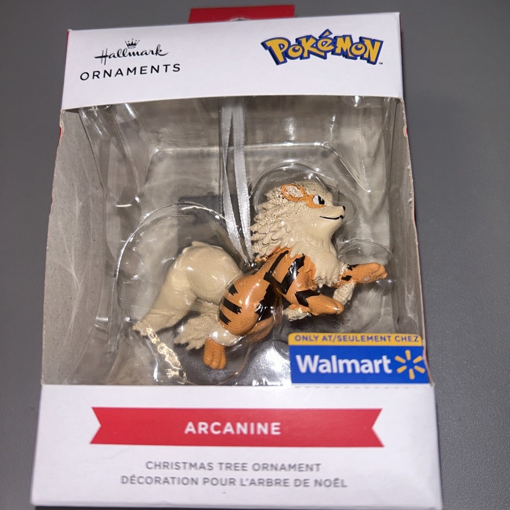 New in Box 2025 Hallmark Pokémon ARCANINE Christmas Tree Ornament #3HCM3469